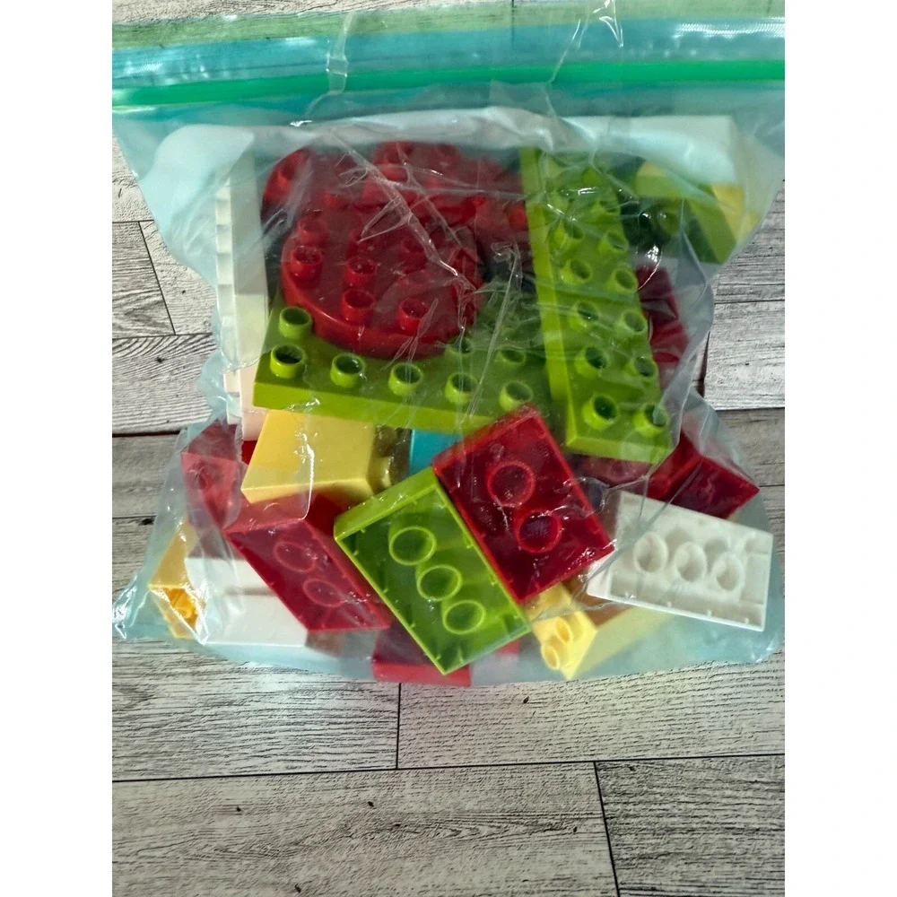 Bag full of Lego Duplo‎ Lot of Loose Pieces Multicolor Used Legos Toys Kids 20+
